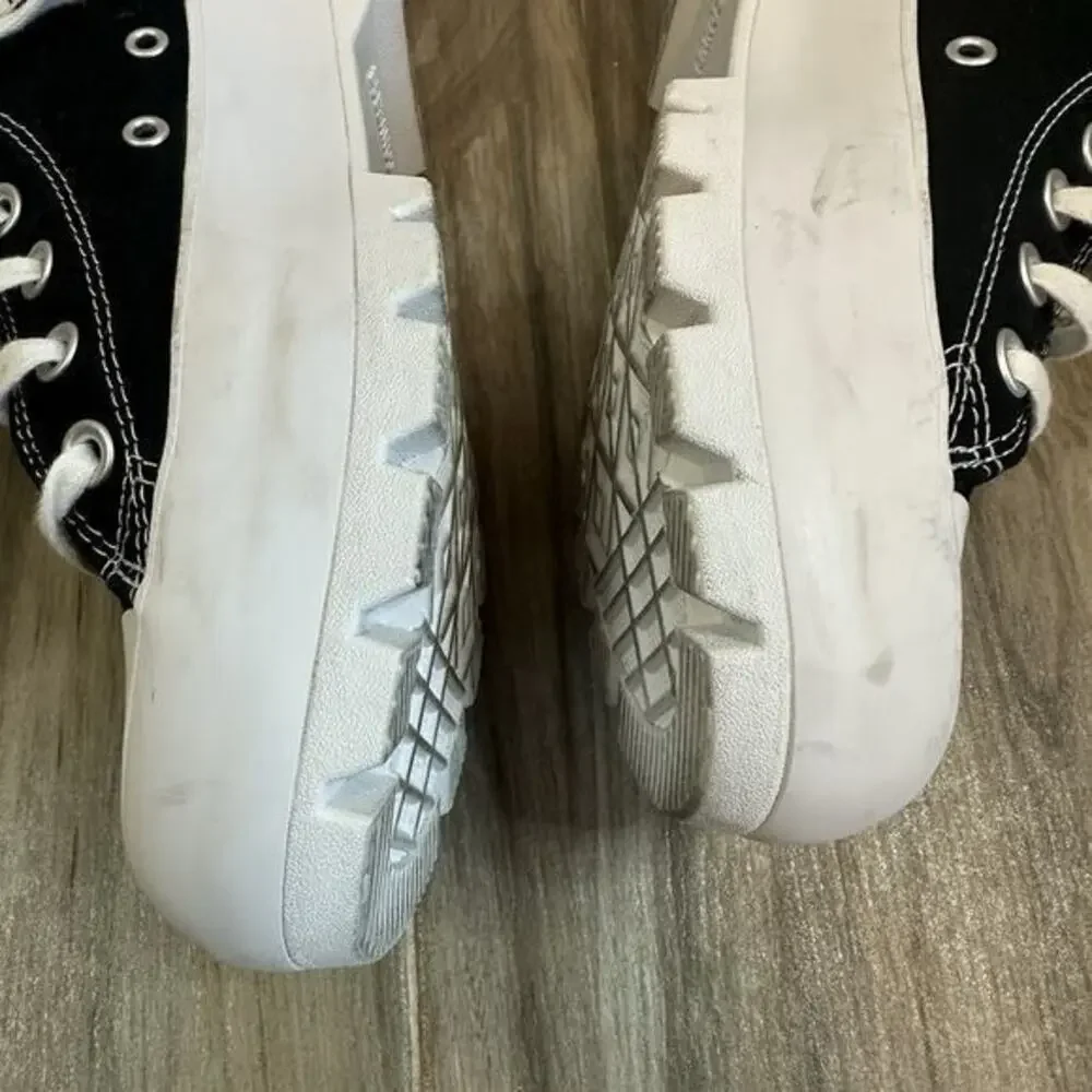 Converse Chuck Taylor Sneakers‎ All Star Lugged High-Top Black Platform 9 Goth